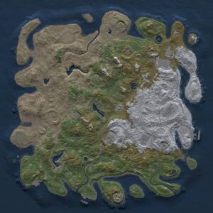 Thumbnail Rust Map: Procedural Map, Size: 4800, Seed: 587498173, 17 Monuments