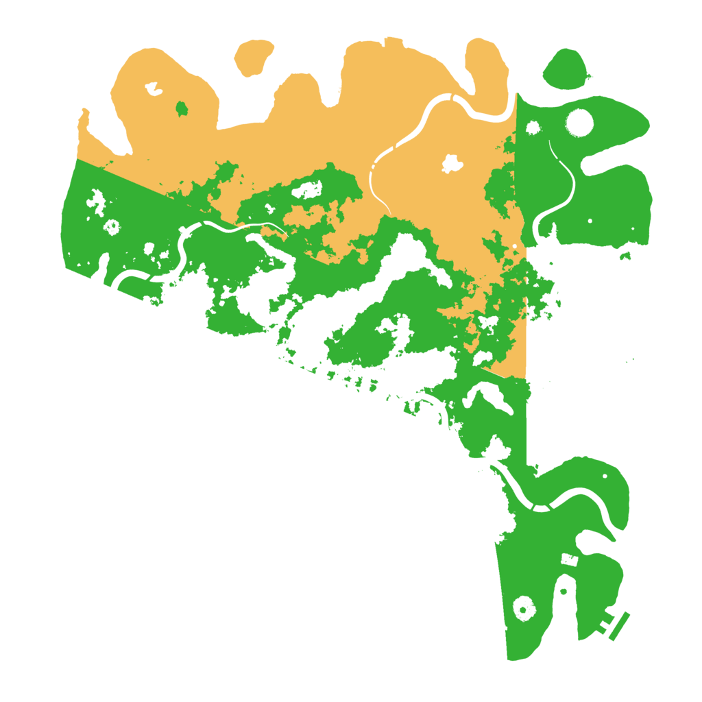 Biome Rust Map: Procedural Map, Size: 4500, Seed: 1389