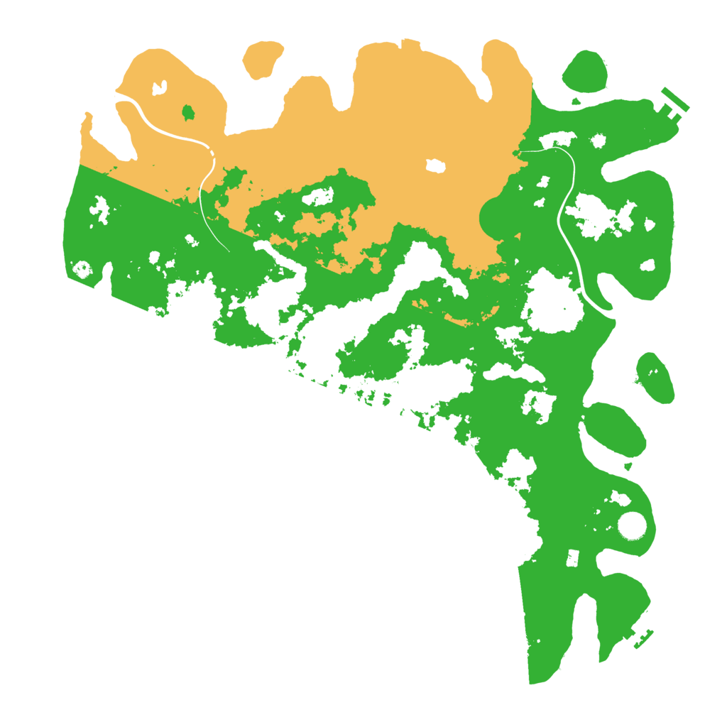 Biome Rust Map: Procedural Map, Size: 4500, Seed: 1389