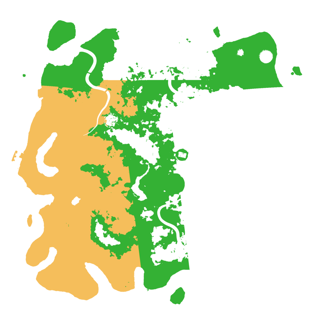 Biome Rust Map: Procedural Map, Size: 4300, Seed: 1212917278