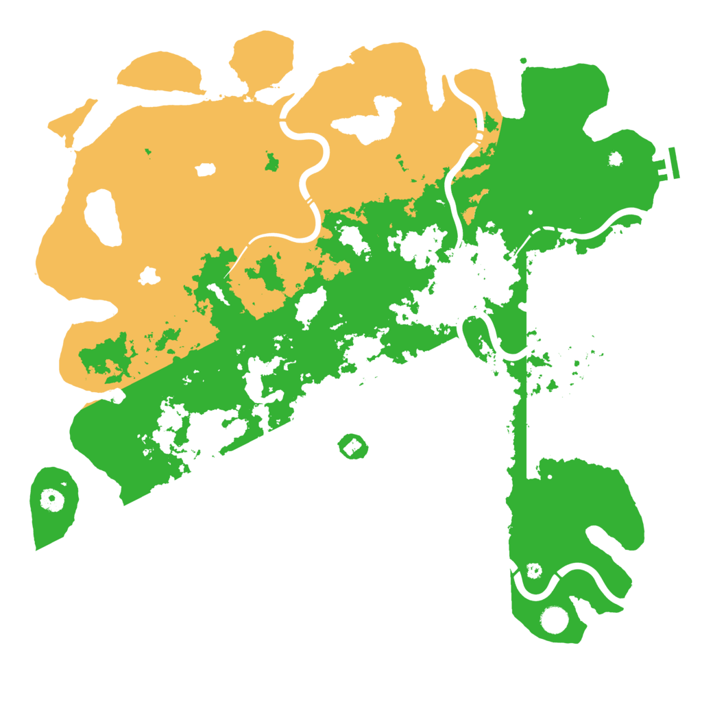 Biome Rust Map: Procedural Map, Size: 4500, Seed: 1280631060