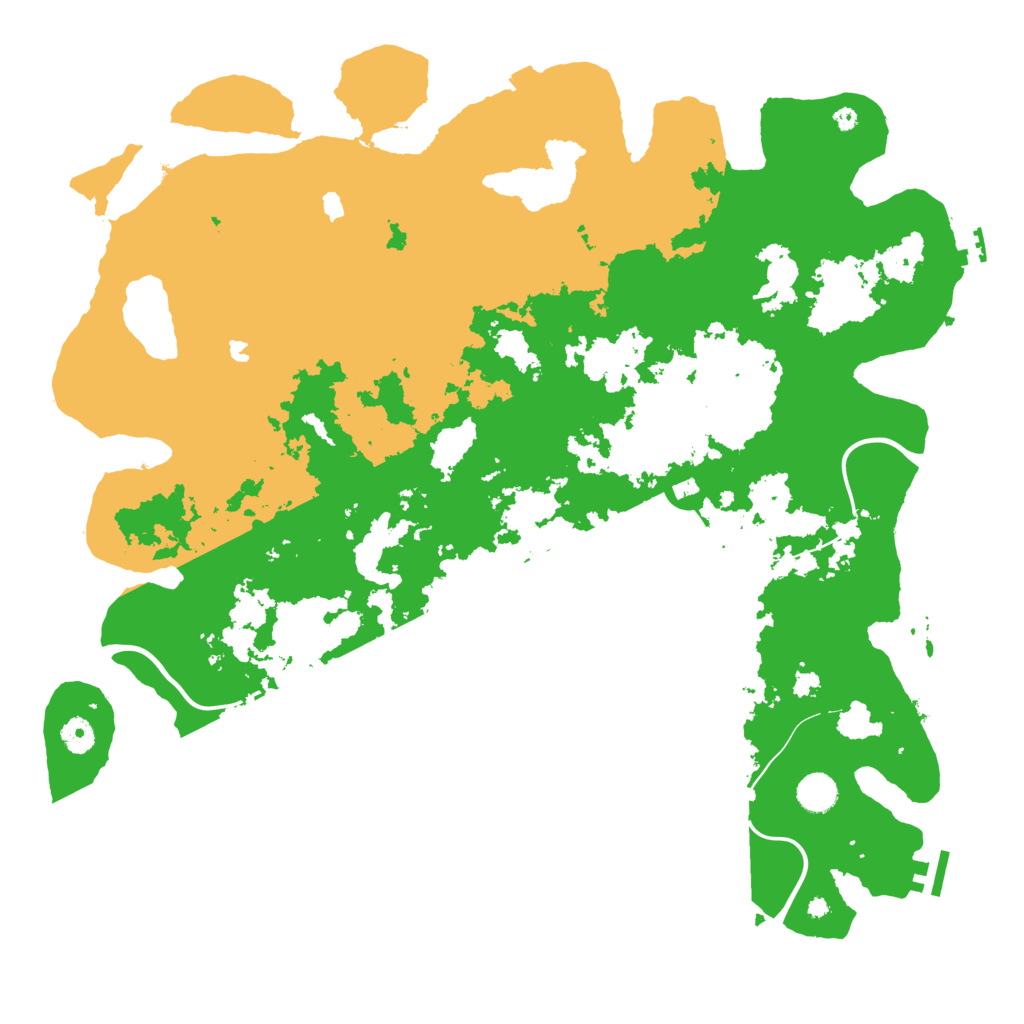 Biome Rust Map: Procedural Map, Size: 4500, Seed: 1280631060