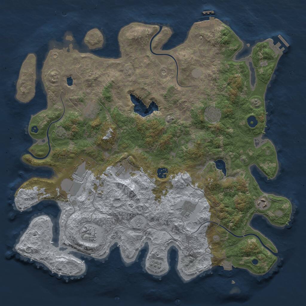 Rust Map: Procedural Map, Size: 4222, Seed: 7112024, 15 Monuments