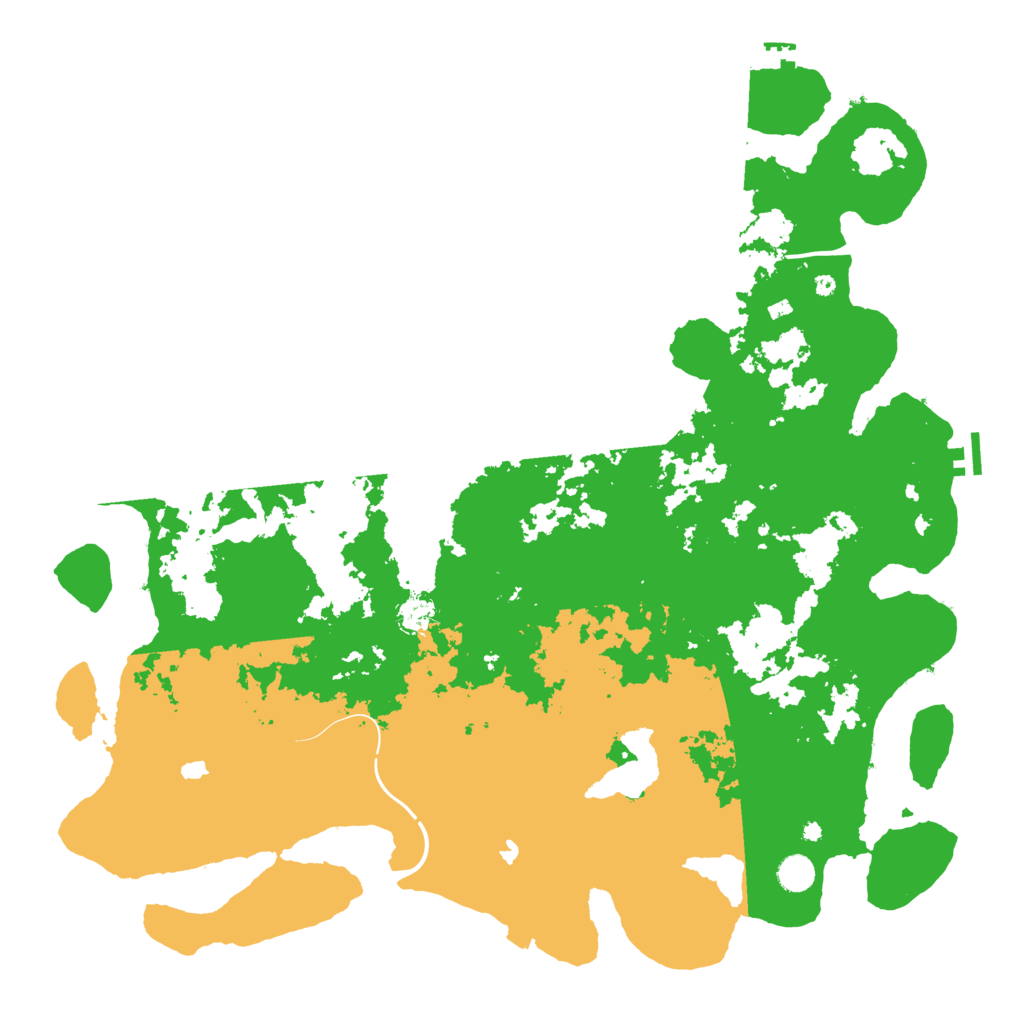 Biome Rust Map: Procedural Map, Size: 4850, Seed: 136082147