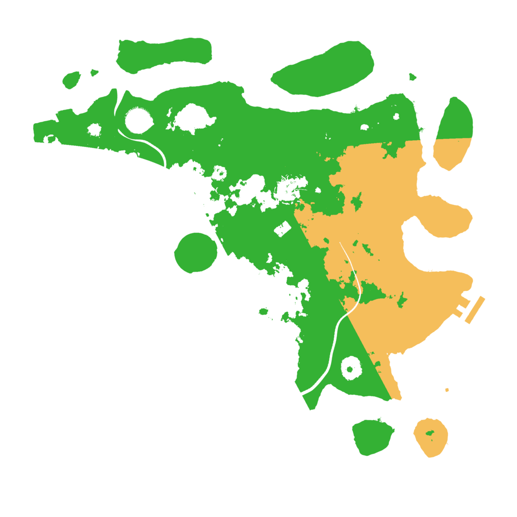 Biome Rust Map: Procedural Map, Size: 3500, Seed: 1425926207