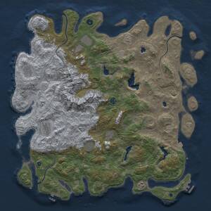 Thumbnail Rust Map: Procedural Map, Size: 5000, Seed: 982115908, 16 Monuments