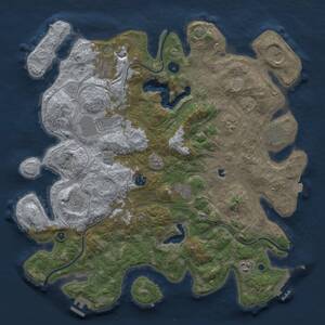 Thumbnail Rust Map: Procedural Map, Size: 4250, Seed: 540511536, 16 Monuments