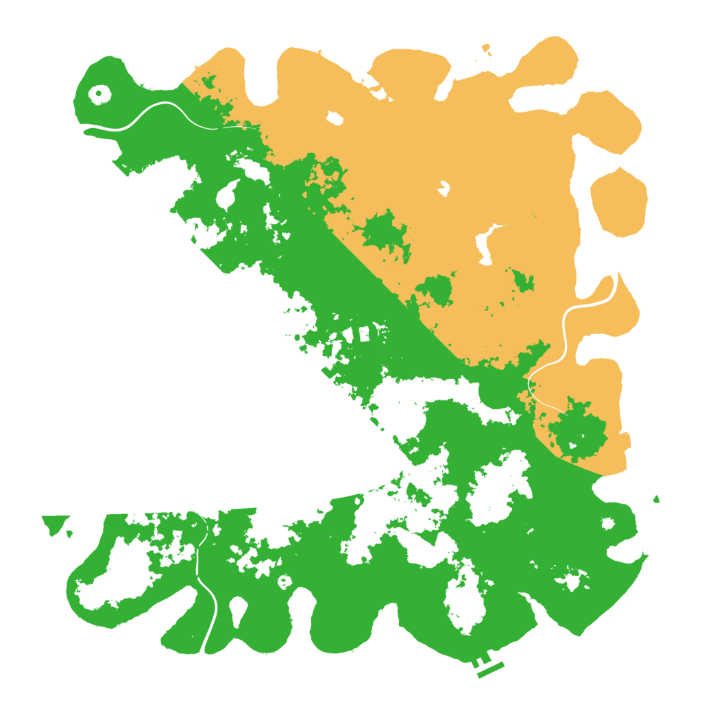 Biome Rust Map: Procedural Map, Size: 5000, Seed: 1167060054