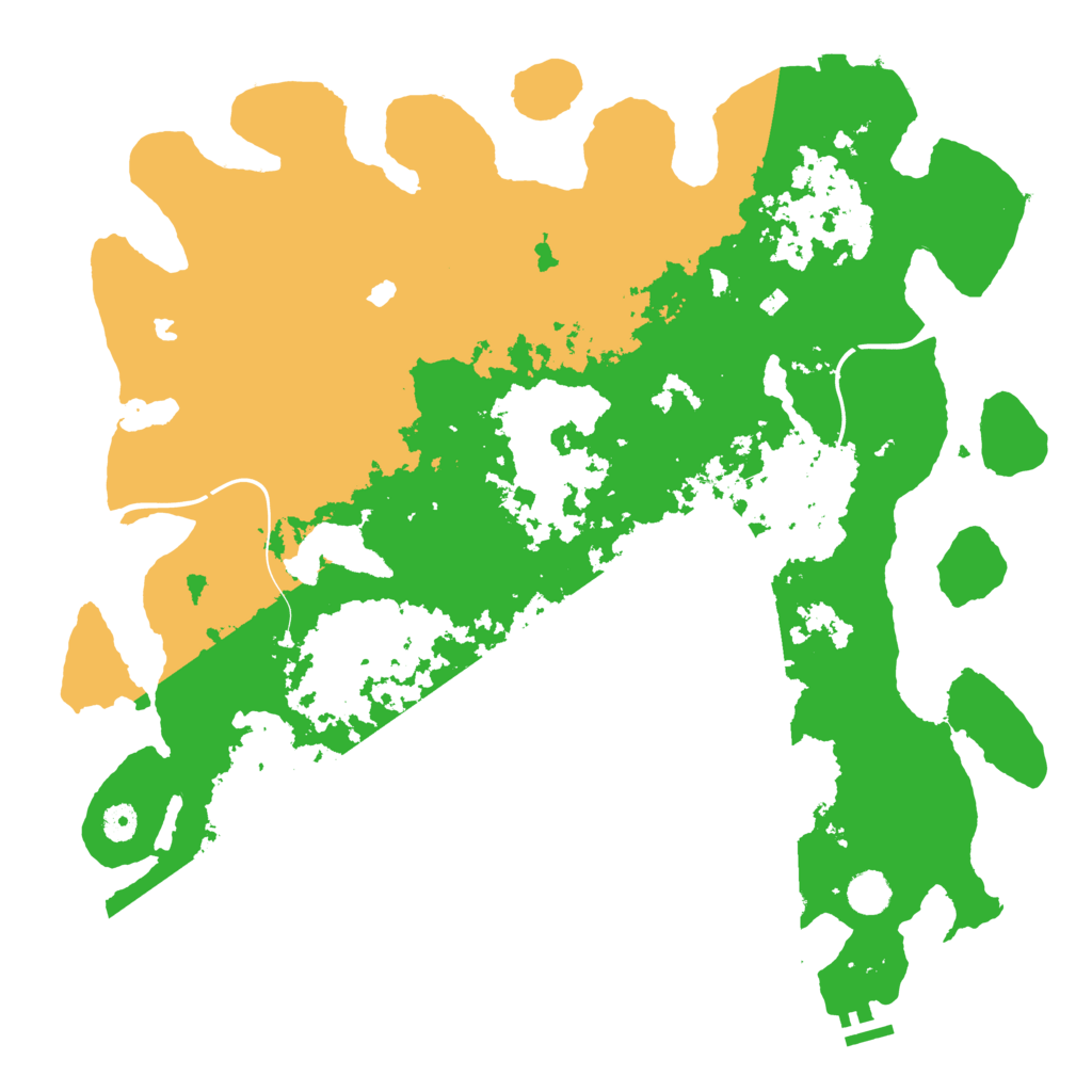 Biome Rust Map: Procedural Map, Size: 4500, Seed: 355160010