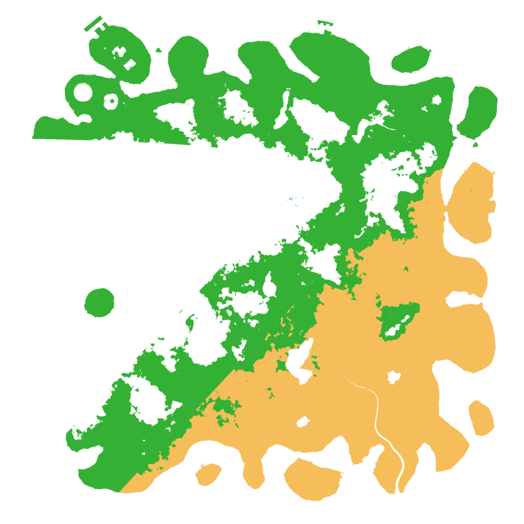 Biome Rust Map: Procedural Map, Size: 5000, Seed: 2199