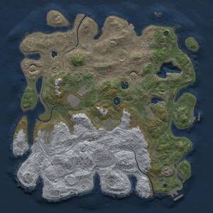 Thumbnail Rust Map: Procedural Map, Size: 4250, Seed: 853299250, 14 Monuments