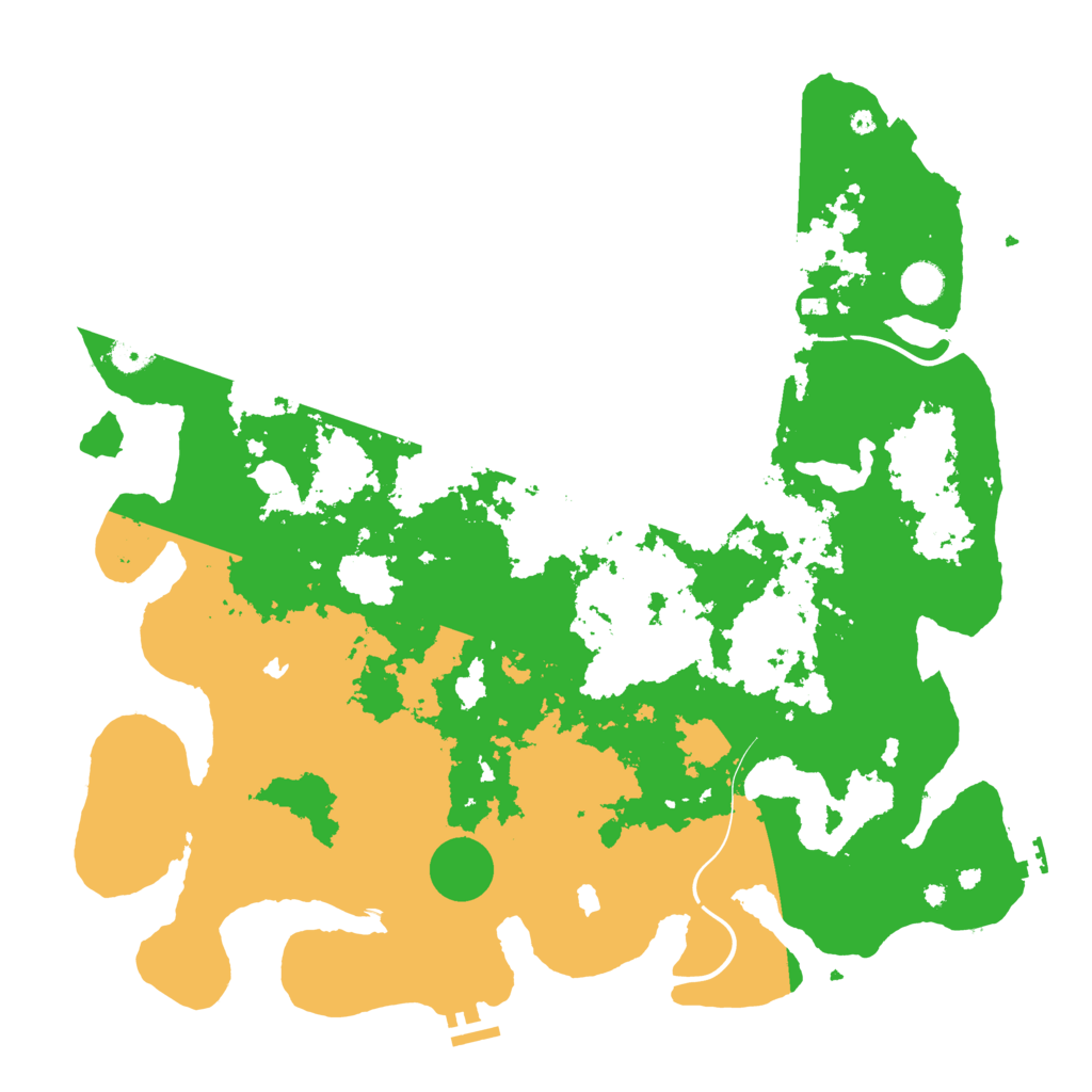 Biome Rust Map: Procedural Map, Size: 4500, Seed: 2133843259