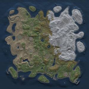 Thumbnail Rust Map: Procedural Map, Size: 4250, Seed: 619269051, 15 Monuments