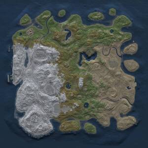 Thumbnail Rust Map: Procedural Map, Size: 4250, Seed: 660668, 15 Monuments