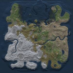 Thumbnail Rust Map: Procedural Map, Size: 4250, Seed: 402614021, 17 Monuments