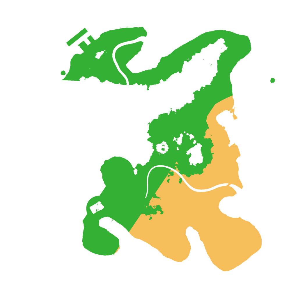 Biome Rust Map: Procedural Map, Size: 2500, Seed: 1261203101