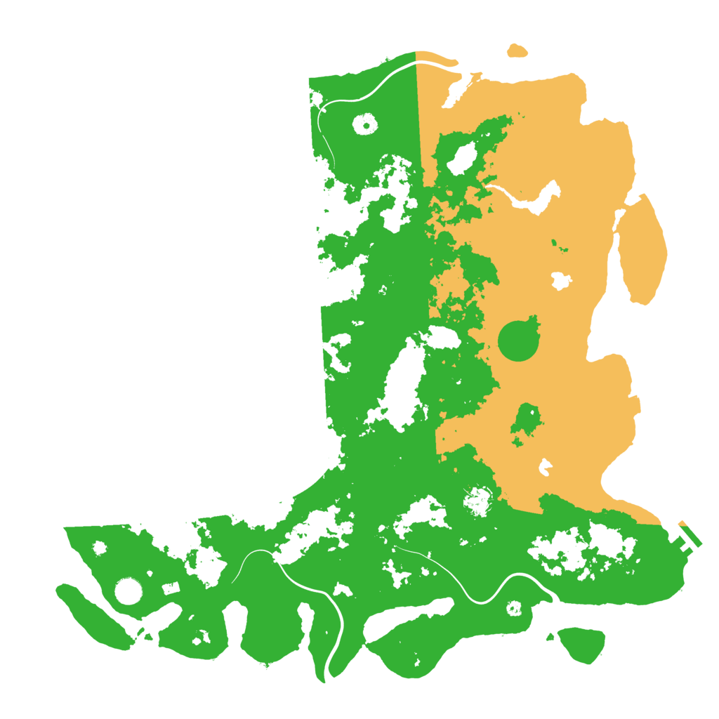 Biome Rust Map: Procedural Map, Size: 4650, Seed: 53027656