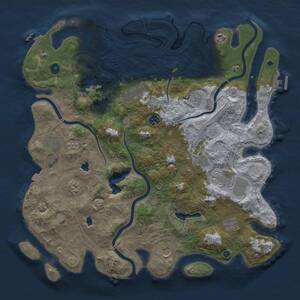 Thumbnail Rust Map: Procedural Map, Size: 4500, Seed: 218232078, 17 Monuments