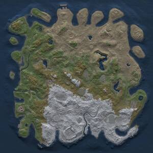 Thumbnail Rust Map: Procedural Map, Size: 4700, Seed: 315686153, 17 Monuments