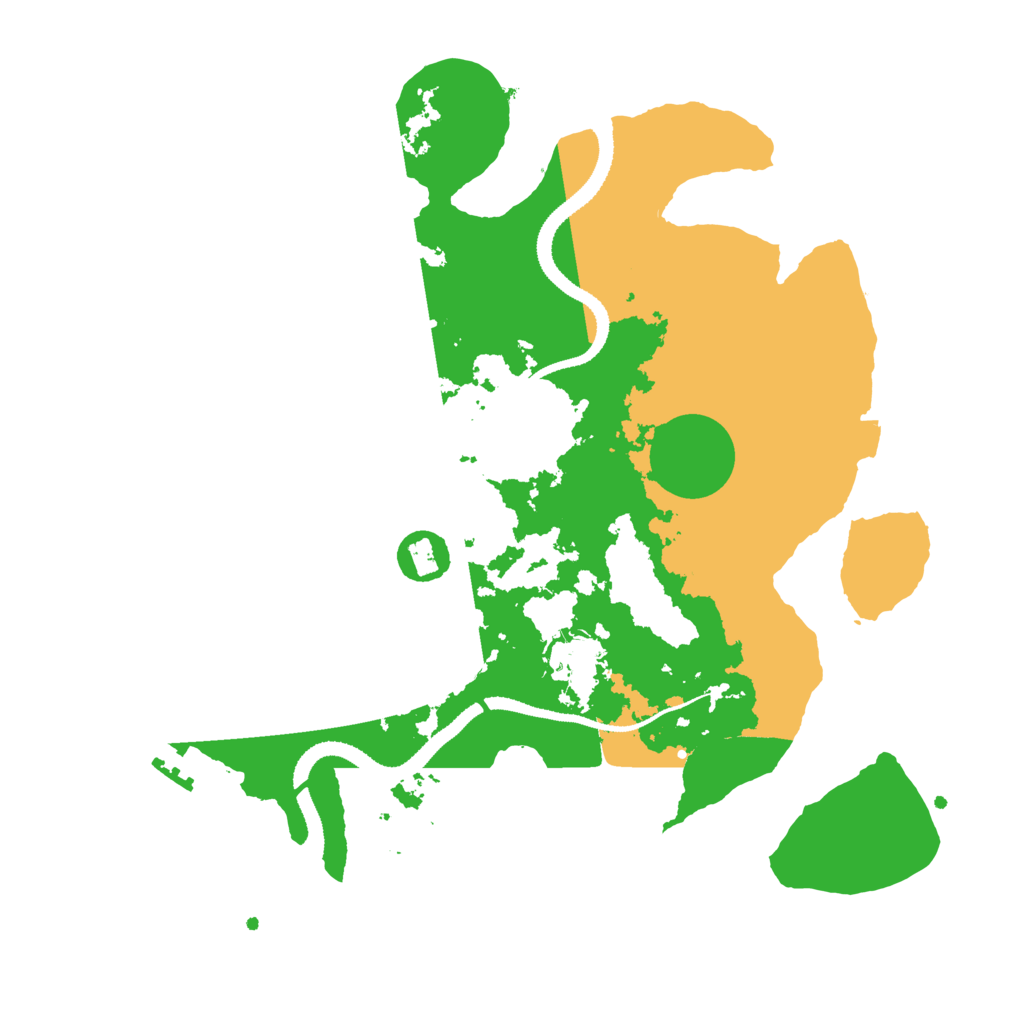 Biome Rust Map: Procedural Map, Size: 3200, Seed: 3434