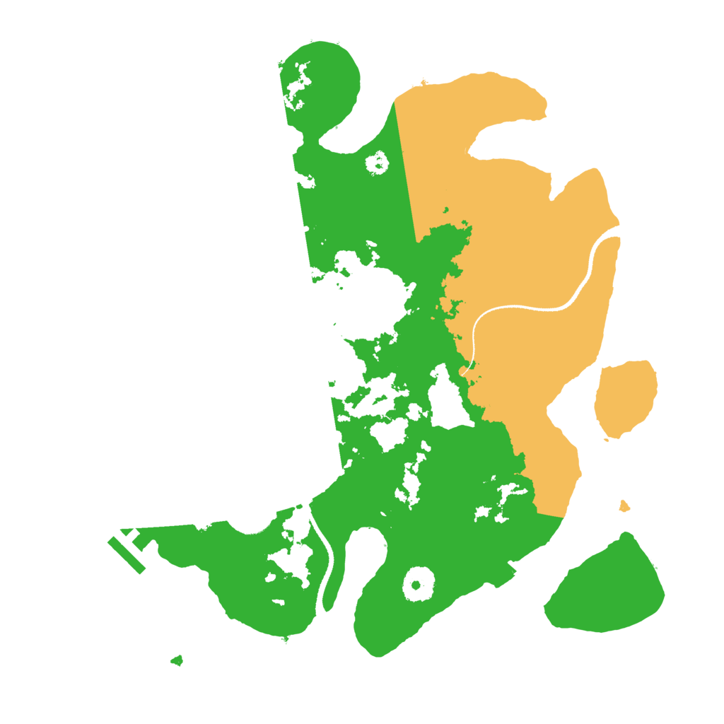 Biome Rust Map: Procedural Map, Size: 3200, Seed: 3434