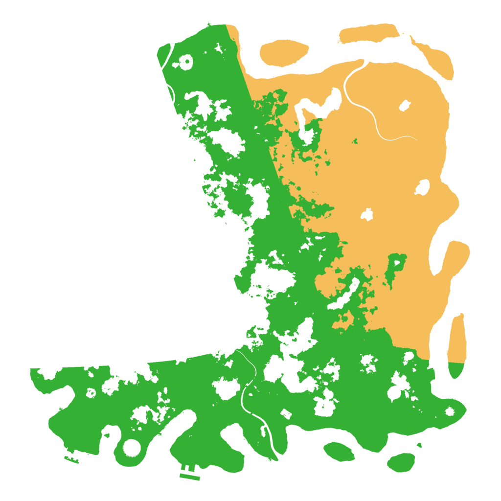 Biome Rust Map: Procedural Map, Size: 5000, Seed: 294585