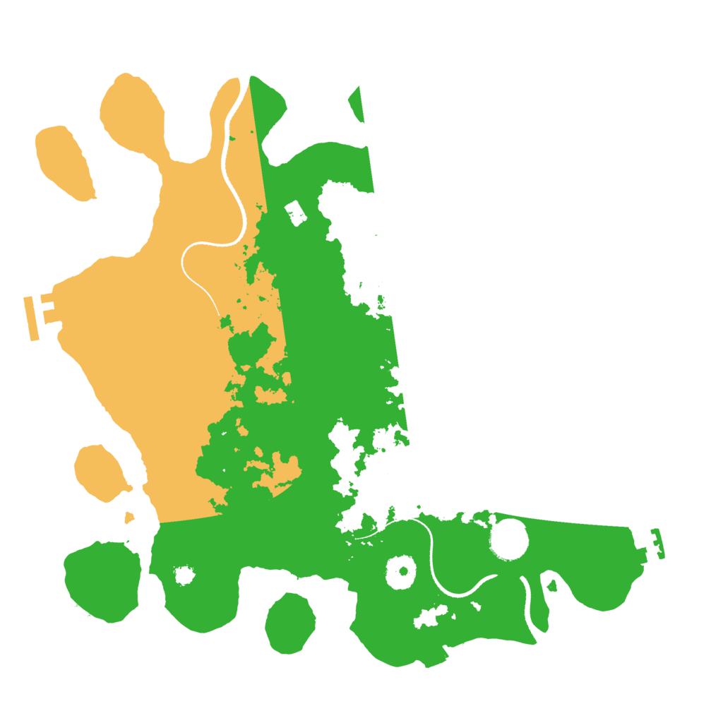 Biome Rust Map: Procedural Map, Size: 3300, Seed: 397541788