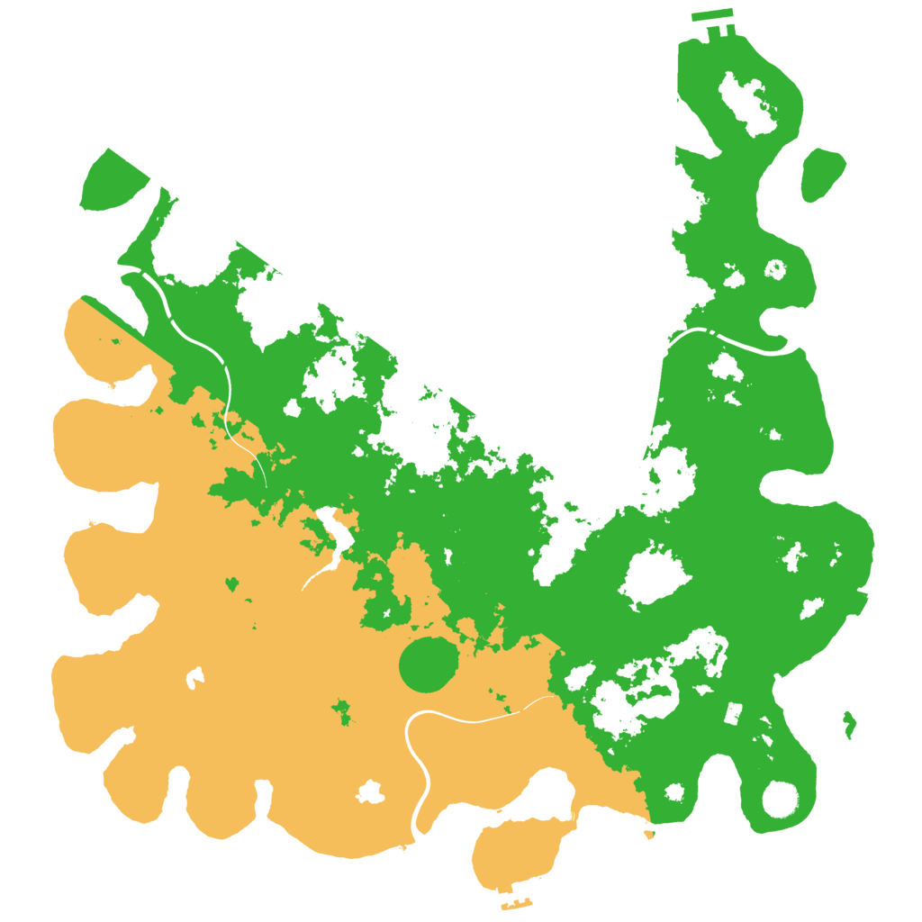 Biome Rust Map: Procedural Map, Size: 4500, Seed: 1576953190