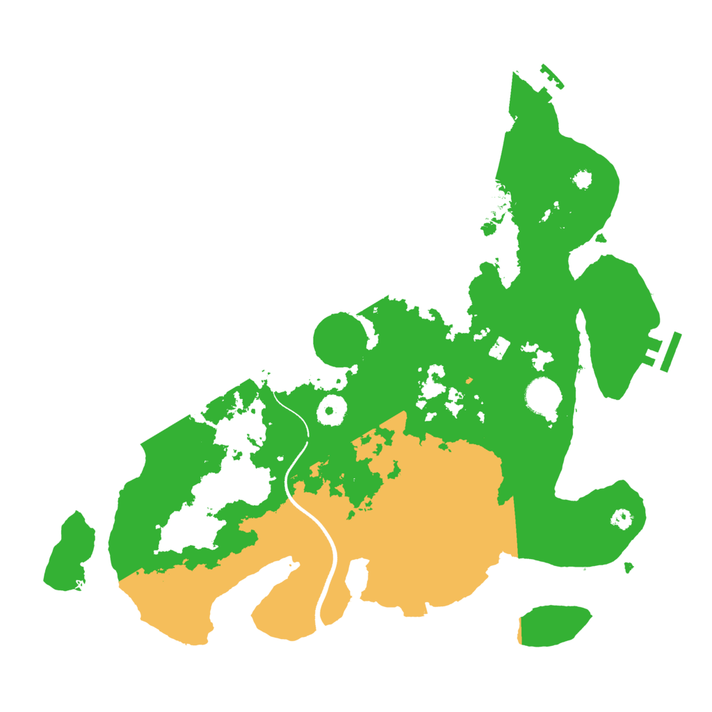 Biome Rust Map: Procedural Map, Size: 3500, Seed: 490261