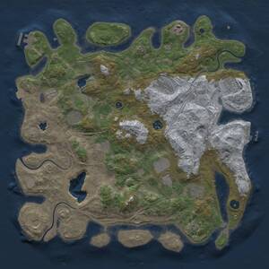 Thumbnail Rust Map: Procedural Map, Size: 4250, Seed: 1810925949, 16 Monuments