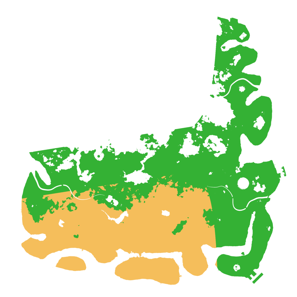 Biome Rust Map: Procedural Map, Size: 4500, Seed: 25663142