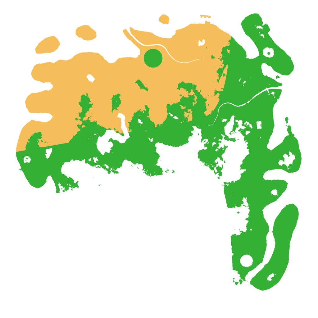 Biome Rust Map: Procedural Map, Size: 4500, Seed: 20241108