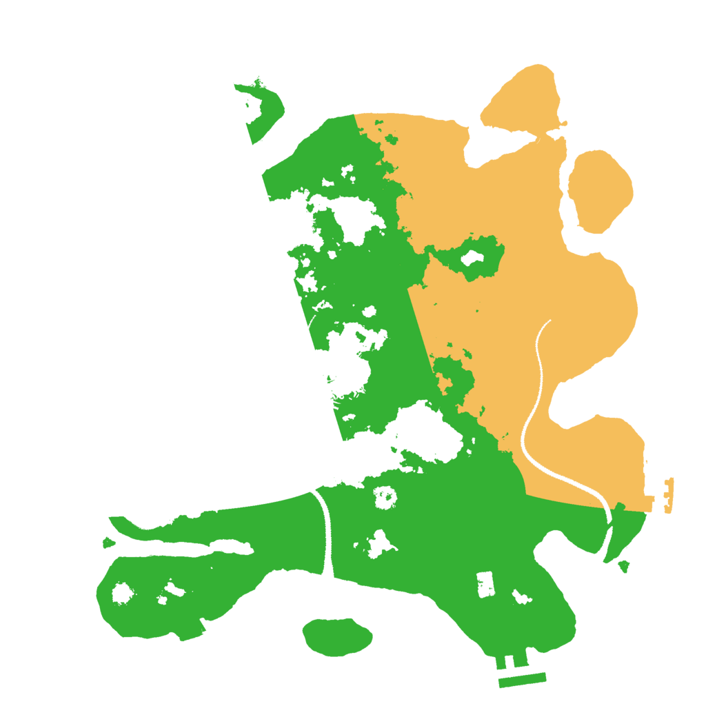 Biome Rust Map: Procedural Map, Size: 3000, Seed: 106822389