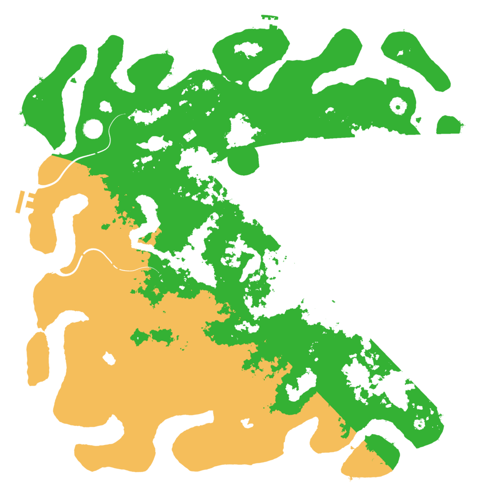 Biome Rust Map: Procedural Map, Size: 4500, Seed: 536557654