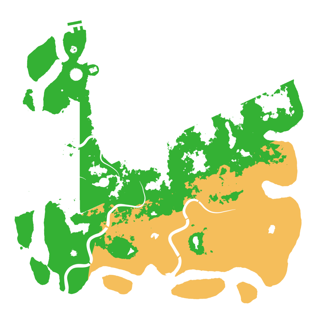 Biome Rust Map: Procedural Map, Size: 4500, Seed: 2014351779
