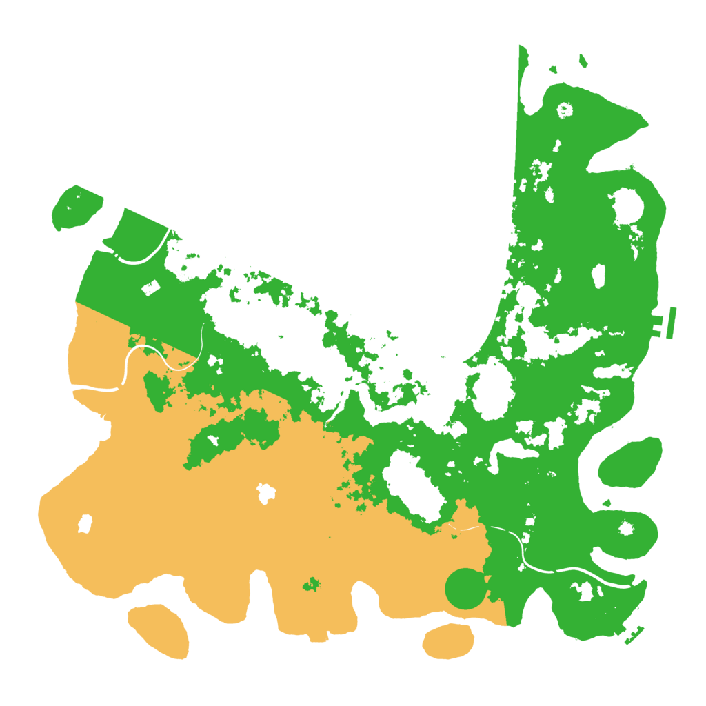 Biome Rust Map: Procedural Map, Size: 4500, Seed: 140364289