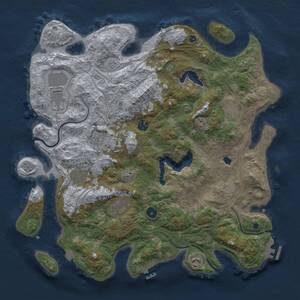 Thumbnail Rust Map: Procedural Map, Size: 4250, Seed: 764835, 14 Monuments