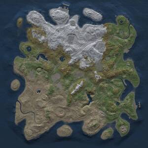 Thumbnail Rust Map: Procedural Map, Size: 4250, Seed: 2105404922, 17 Monuments