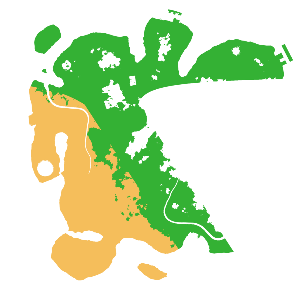 Biome Rust Map: Procedural Map, Size: 3300, Seed: 1071499225