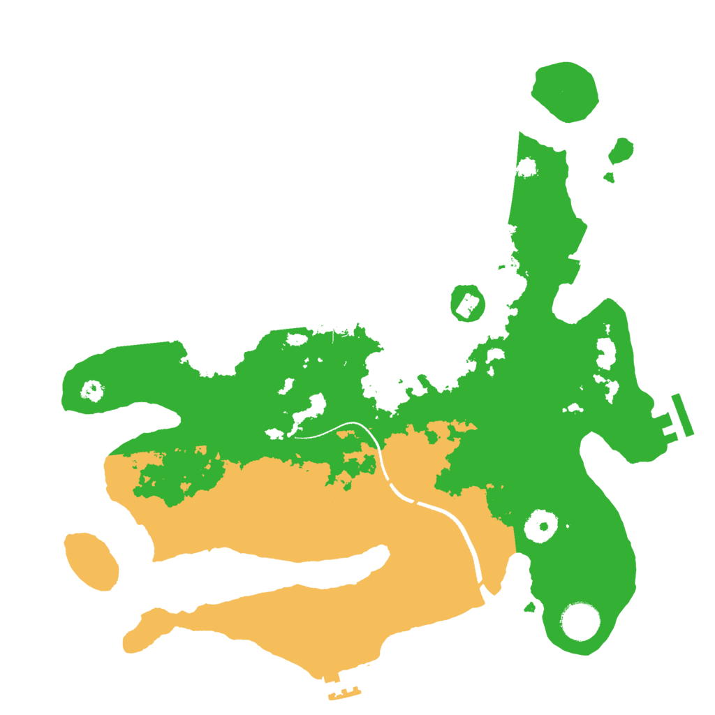 Biome Rust Map: Procedural Map, Size: 3300, Seed: 22