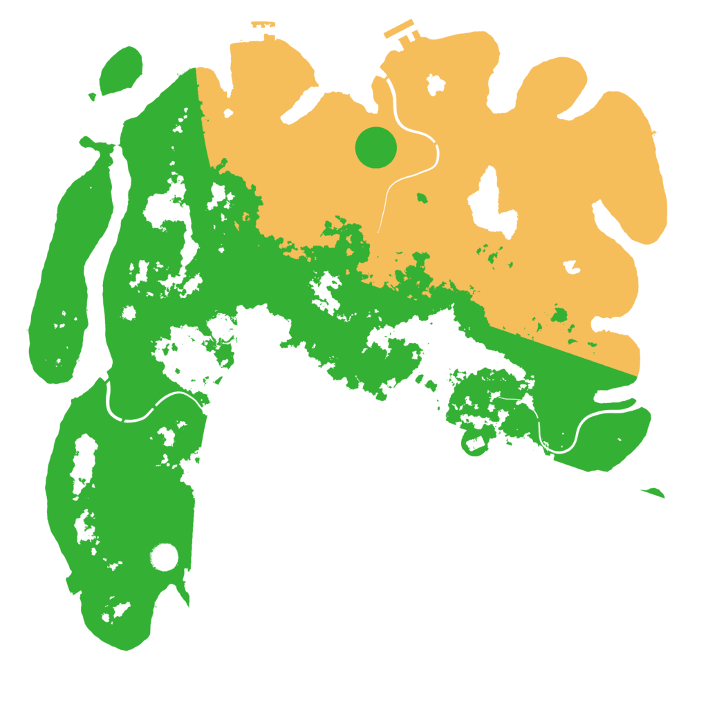 Biome Rust Map: Procedural Map, Size: 4500, Seed: 1676440527