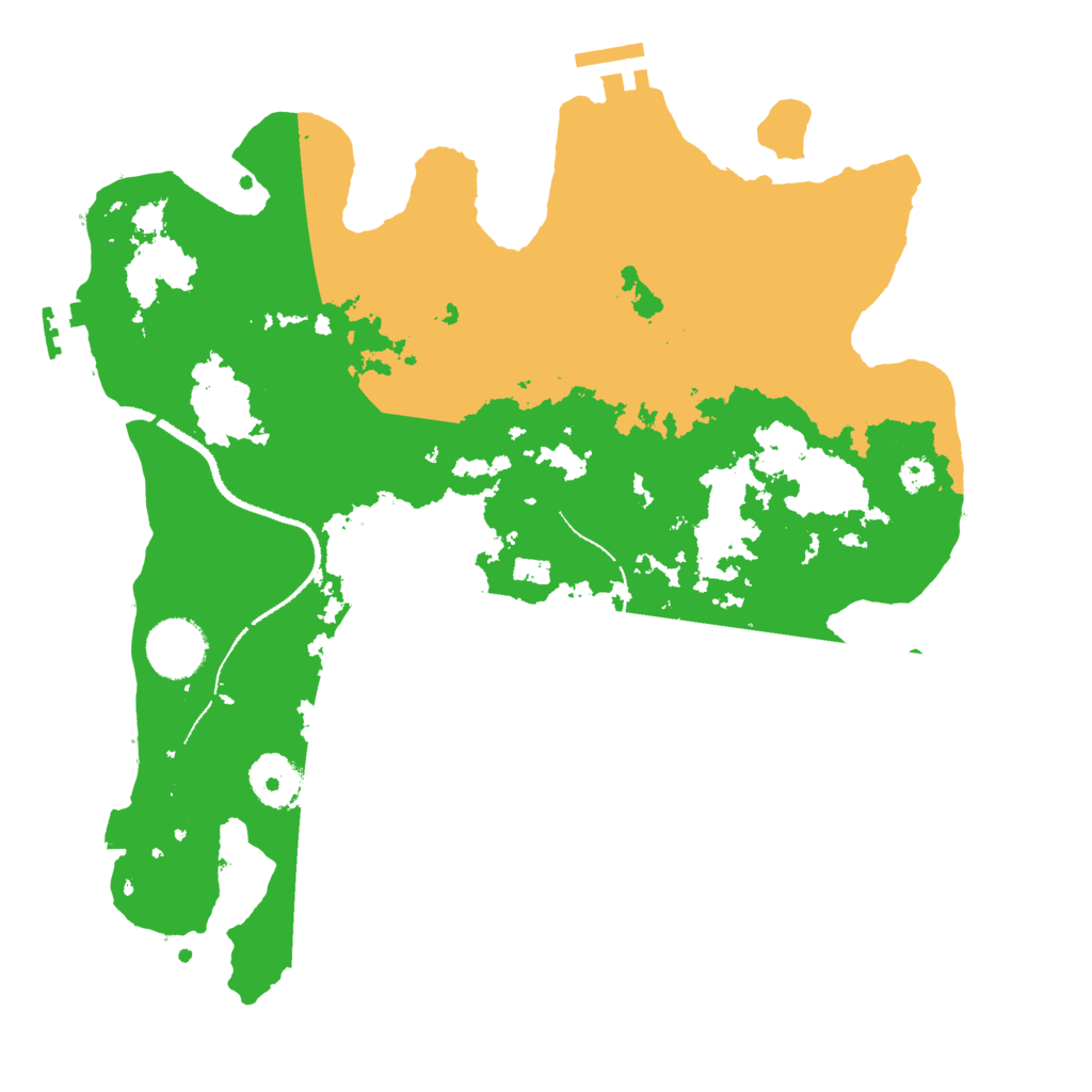 Biome Rust Map: Procedural Map, Size: 3200, Seed: 50