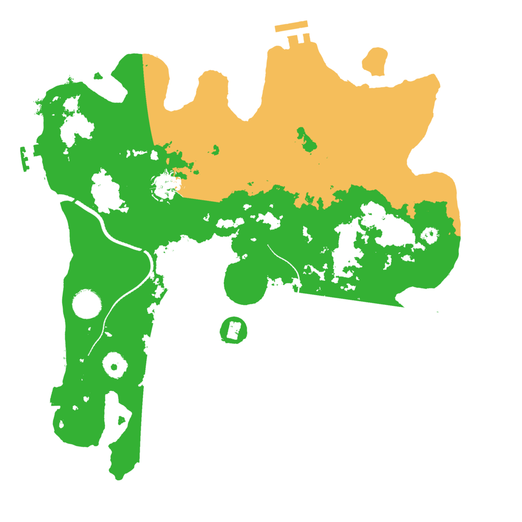 Biome Rust Map: Procedural Map, Size: 3200, Seed: 50