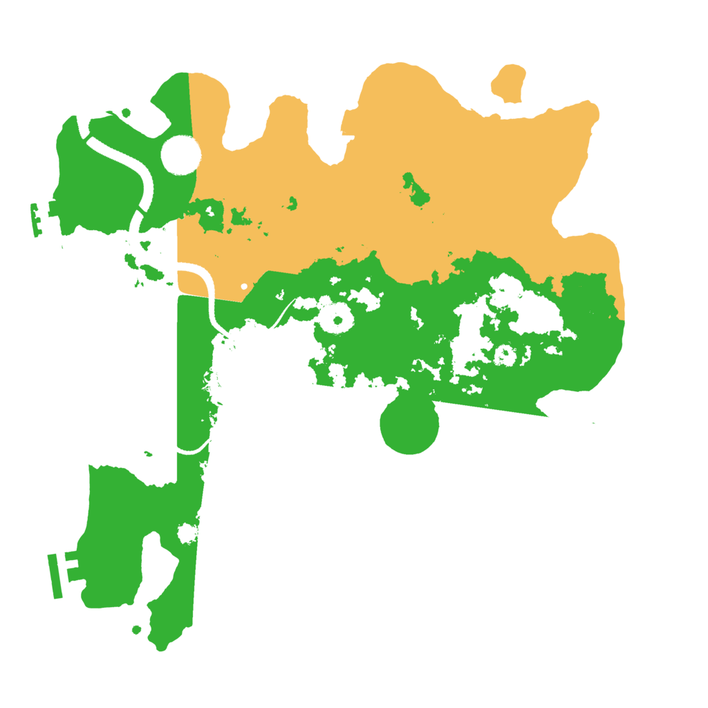 Biome Rust Map: Procedural Map, Size: 3200, Seed: 50