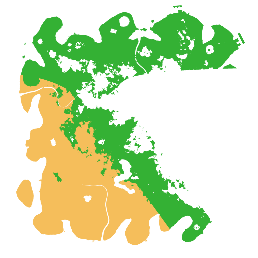 Biome Rust Map: Procedural Map, Size: 4500, Seed: 1235079