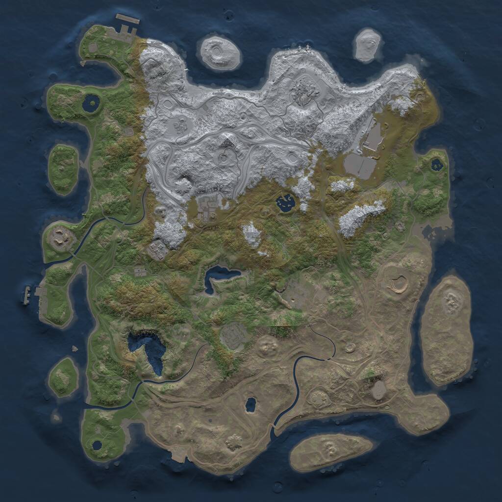 Rust Map: Procedural Map, Size: 4250, Seed: 2765, 15 Monuments