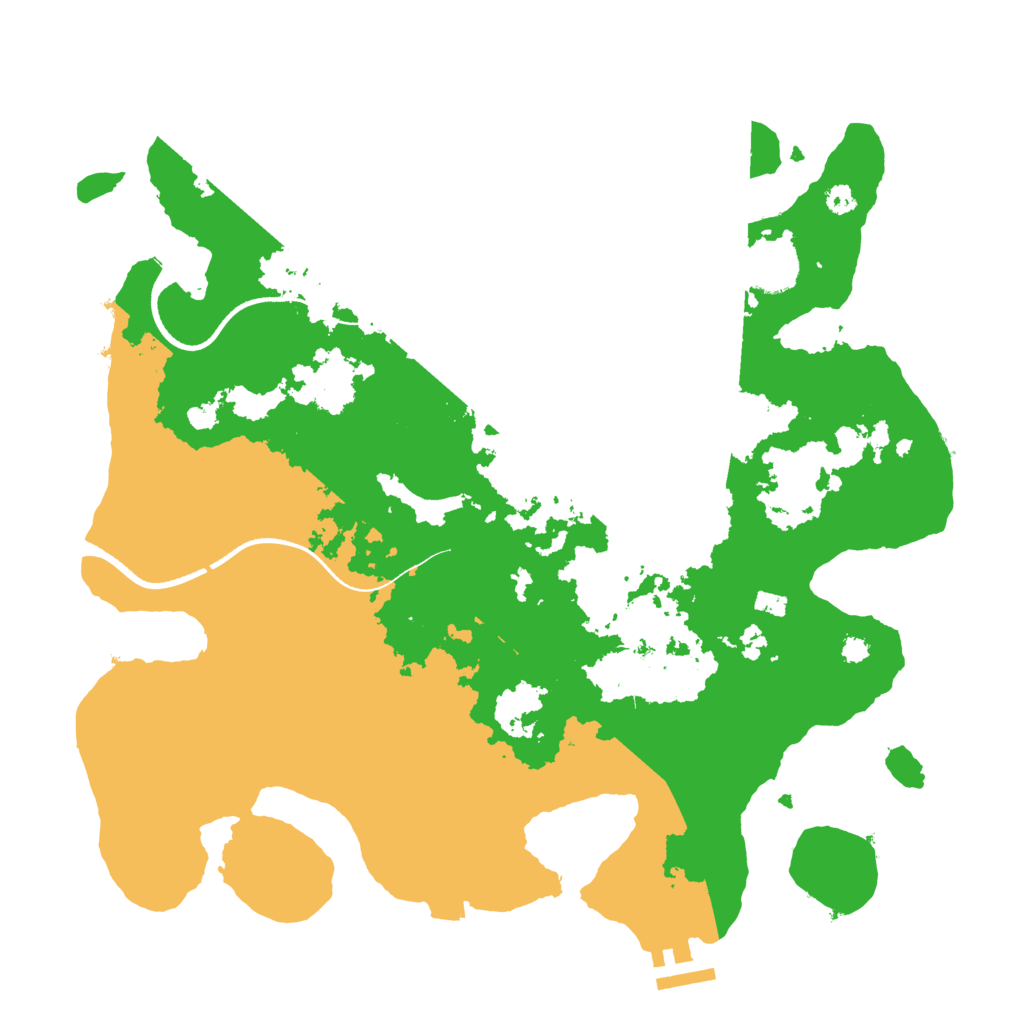 Biome Rust Map: Procedural Map, Size: 3500, Seed: 1243352766