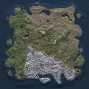 Thumbnail Rust Map: Procedural Map, Size: 4250, Seed: 403338914, 16 Monuments