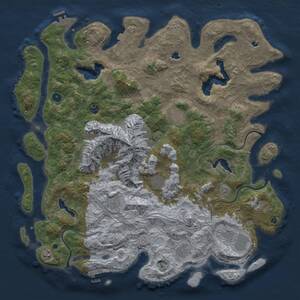 Thumbnail Rust Map: Procedural Map, Size: 5000, Seed: 1847806724, 15 Monuments