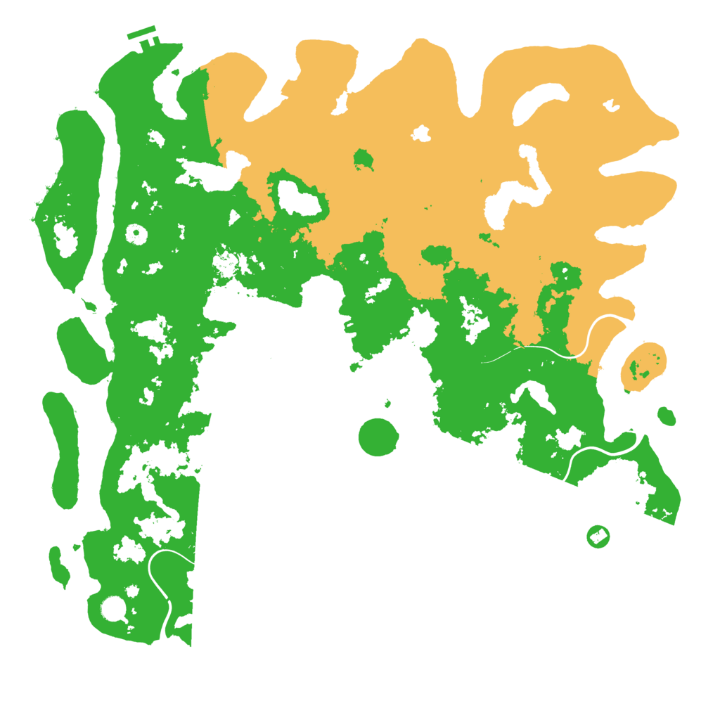 Biome Rust Map: Procedural Map, Size: 5000, Seed: 1847806724